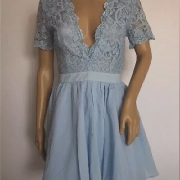 MISSGUIDED V Neckline Lace Dress - Picture 3 of 7